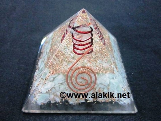 Picture of Amazonite Orgone Pyramid With Copper Coil