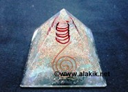 Picture of Green Flourite Orgone Pyramid With Copper Coil