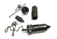 Picture of Double Bullet Black Metal Wiccan Pendulum