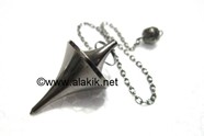 Picture of Double Point Black Metal Wiccan Pendulum