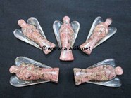 Show details for Rhodonite 2inch Orgonite Angels Picture of Rhodonite 2inch Orgonite Angels