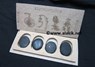 Picture of Black Obsidian Emboss USUI palmstone Set with Laser itch Box, Picture 1