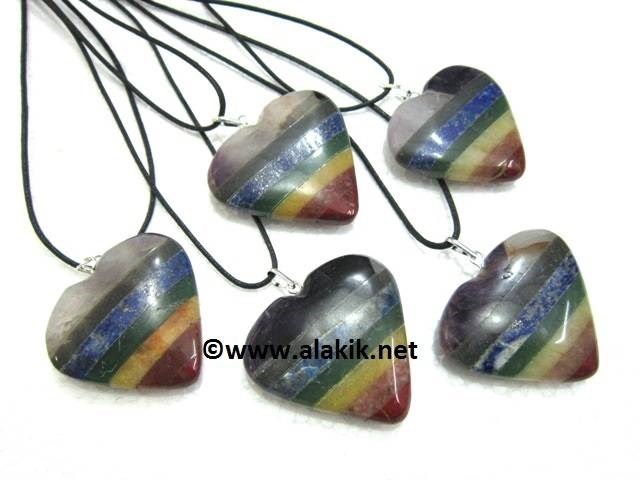 Picture of Bonded Chakra Heart Pendant with cord