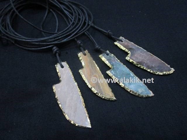 Picture of Gold Electroplated  Knife Pendants