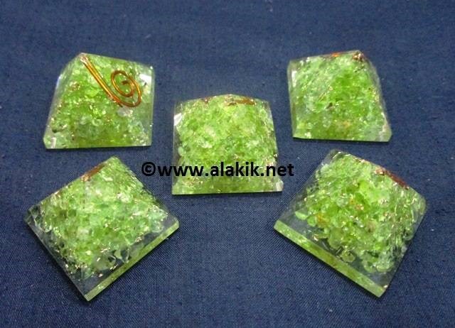 Picture of Genuine Peridot Baby Orgone Pyramid