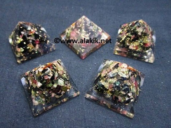 Picture of Multi Tourmaline Baby Orgone Pyramid