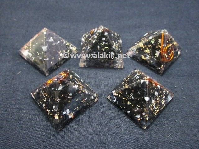 Picture of Snowflake Obsidian Baby Orgone Pyramid