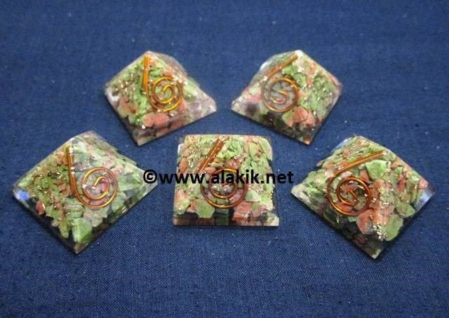 Picture of Unakite Baby Orgone Pyramid