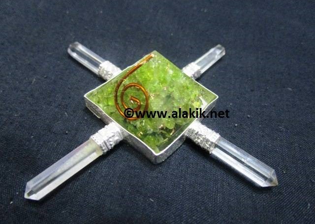 Picture of Peridot Orgone Pyramid Generator