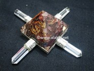 Picture of Red Tiger Eye Orgone Pyramid Generator