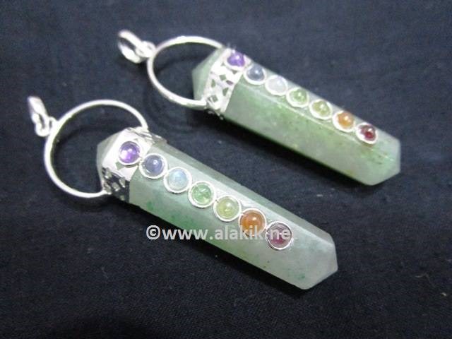 Picture of Green Jade Chakra D point Pendant