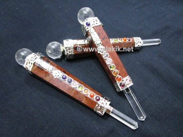 Picture of Mahogany Chakra OM Healing wand