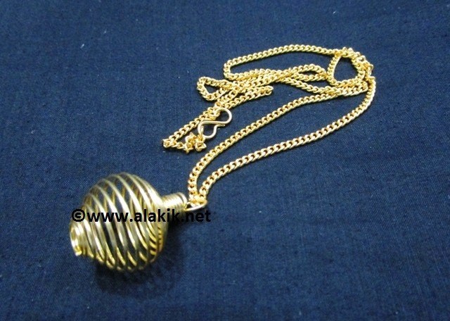 Picture of Golden Spring Cage with Chain