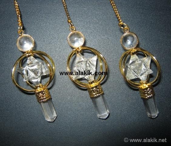 Picture of crystal quartz golden spinning