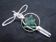 Picture of Green Flourite Spinning  Merkaba Pendulum