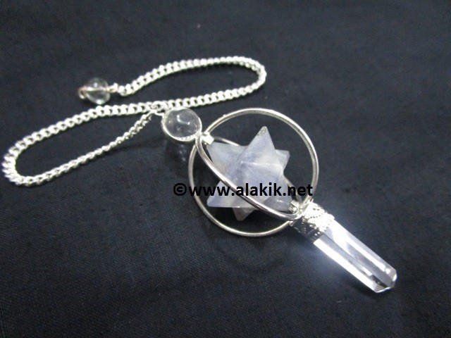 Picture of Iolite Spinning  Merkaba Pendulum