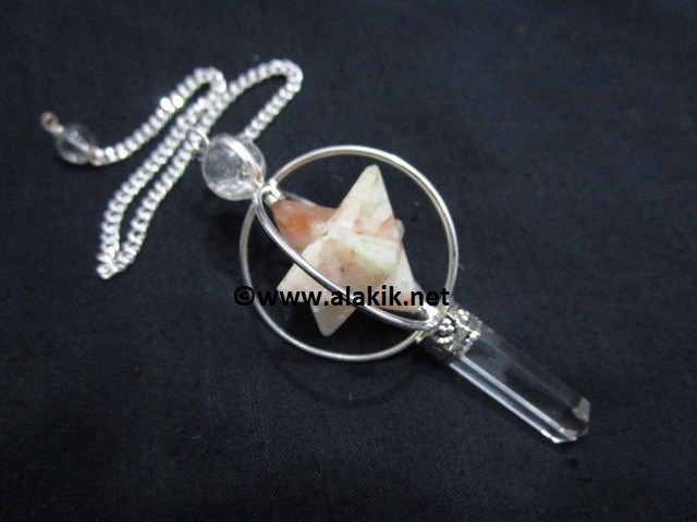 Picture of Sunstone Spinning  Merkaba Pendulum