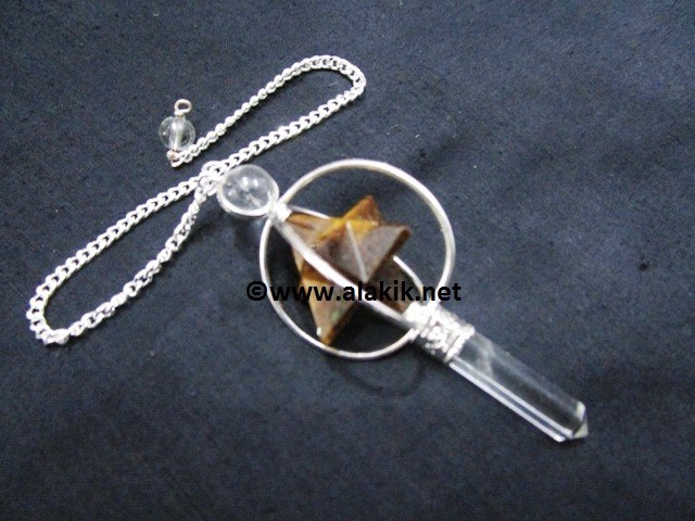 Picture of Yellow Tiger Spinning  Merkaba Pendulum