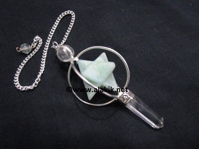 Picture of Amazonite Spinning  Merkaba Pendulum