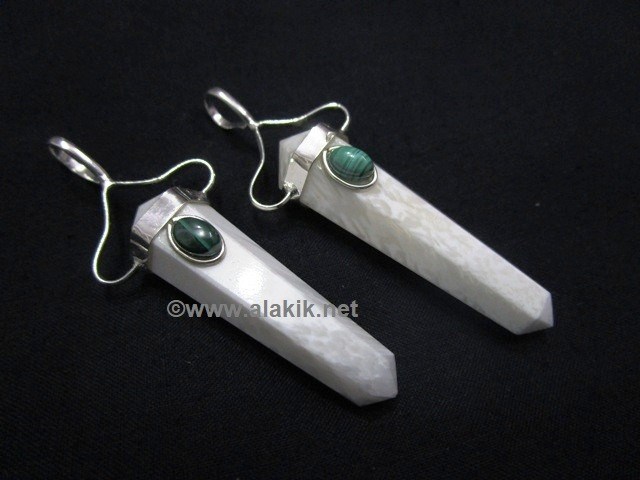 Picture of Scolecite with Malakite Dpoint pendant