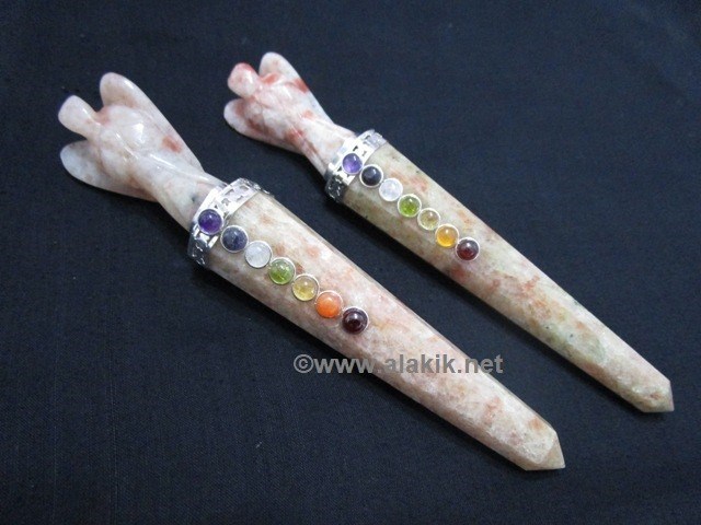 Picture of Sunstone Chakra Angel Wands