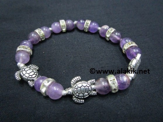 Picture of Amethyst Bracelet with Money Turtle
