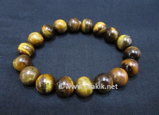 Picture of Yellow Tiger Eye 10mm Elastic Bracelet