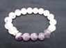 Picture of Rose Quartz 10 mm Crown Chakra Bracelet with Diamond Ring, Picture 1