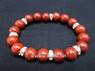 Picture of Red Jasper 10mm Bracelet with Diamond Ring, Picture 1