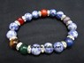 Picture of Sodalite Chakra 10mm Elastic Bracelet with Diamond ring, Picture 1