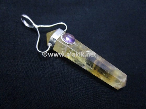 Picture of Citrine with Amethys Dpoint pendant