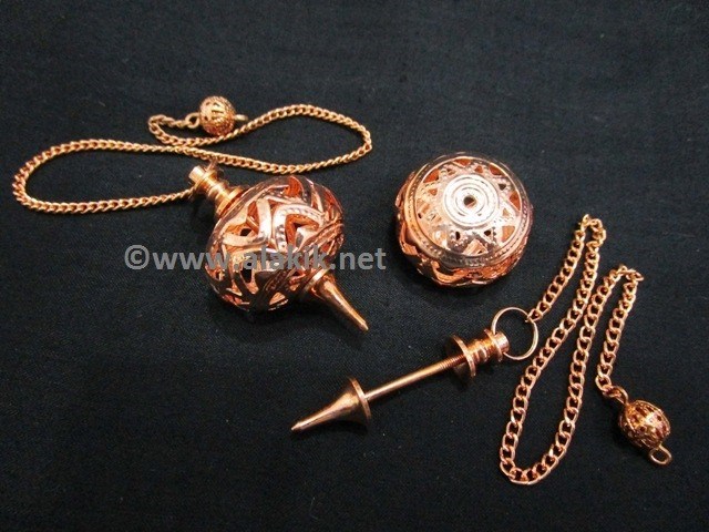 Picture of Bronze Pointed Filigree Pendulum