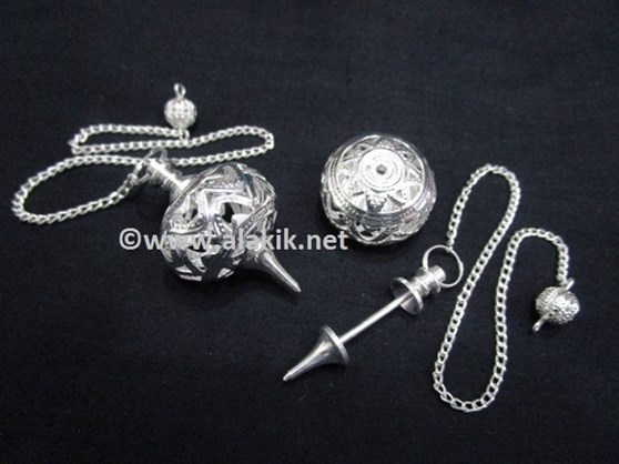 Picture of Silver Pointed Filigree Pendulum
