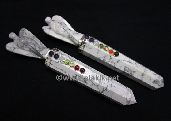 Picture of Howalite Chakra Angel Wands