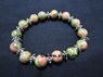 Picture of Unakite 10mm Elastic Bracelet with Tire Bead, Picture 1