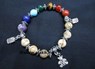 Picture of Picture Jasper Chakra 10mm Elastic Bracelet with Charms, Picture 1