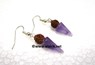 Picture of Amethyst Cone Rudraksha Earring, Picture 1