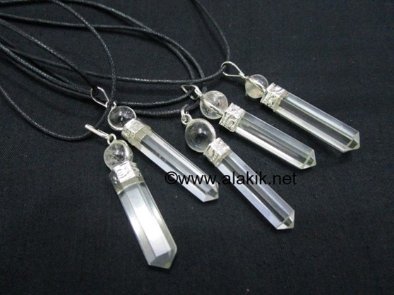 Picture of AAA Crystal Quartz 2pc Pendants with cord