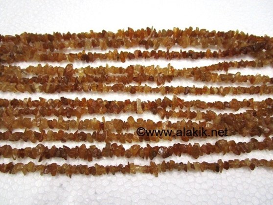 Picture of Hesonite Garnet chips strands
