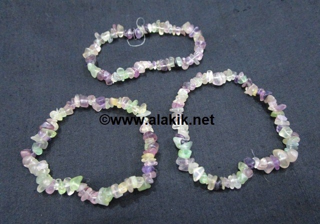Picture of Multi Flourite Chips Bracelet