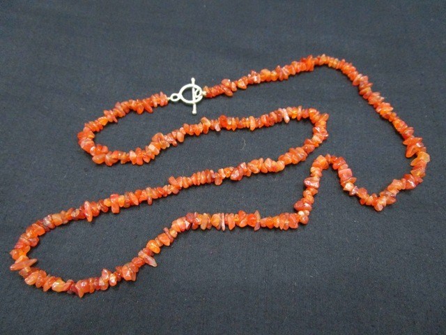 Picture of Red Cornelian Chips Necklace