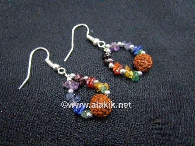 Picture of Chakra Chips Rudraksha Earring