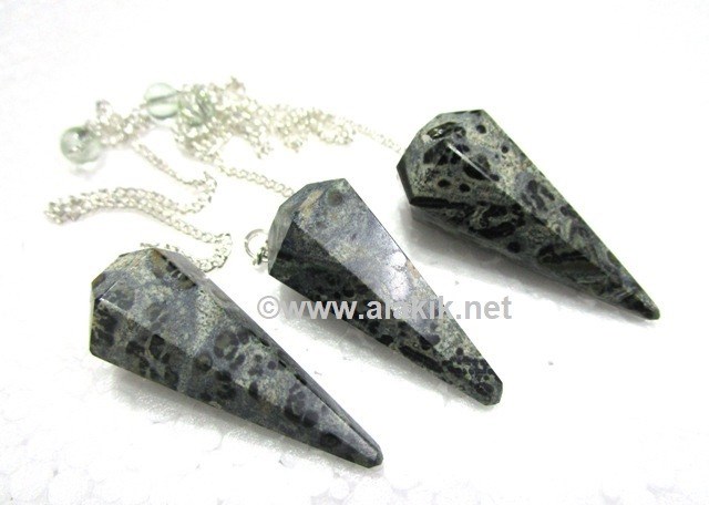 Picture of Kambaba Jasper Pendulum 6 Facet