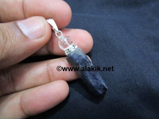 Picture of Blue Jade Pencil Pendant with Diamond Ring & Crystal Ball
