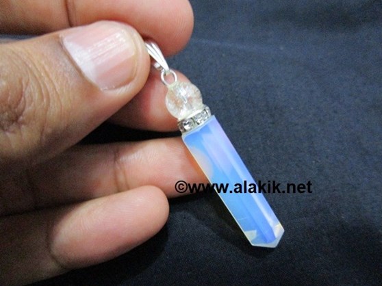 Picture of Opalite Pencil Pendant with Diamond Ring & Crystal Ball