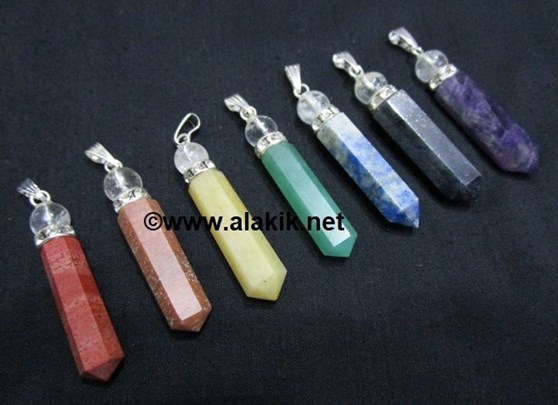 Picture of Chakra Pencil Pendant Set with Diamond Ring & Crystal Ball