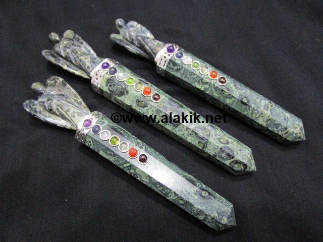 Picture of Kambaba Jasper Chakra Angel Wands