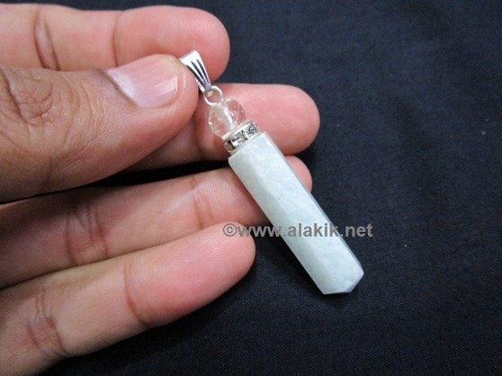 Picture of Amazonite Pencil Pendant with Diamond Ring & Crystal Ball