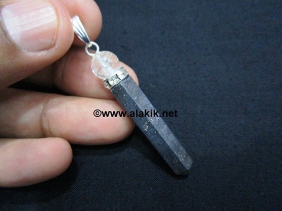 Picture of Hematite Pencil Pendant with Diamond Ring & Crystal Ball