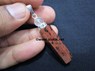 Picture of Mahogany Obsidian Pencil Pendant with Diamond Ring & Crystal Ball, Picture 1